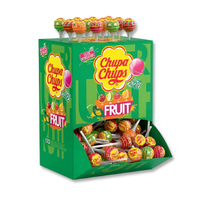Boite gros conditionnement sucettes chupa chups aux fruits