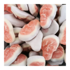 vrac de bonbon en forme de tête de mort rose