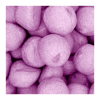vrac de balles de golf violette qui sont de la guimauve