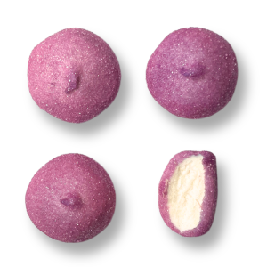Guimauve individuelle qui sont des balles de golf de couleur violette