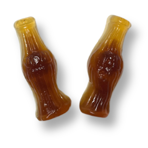 Bonbon en forme et au gout de grande bouteille de cola fourré