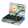 Pipe réglisse avec des petites billes de sucre jaune au bout