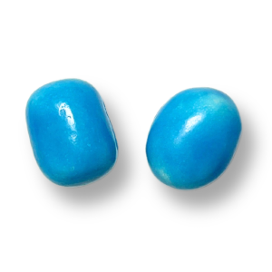 mao corqui individuel qui sont des bonbon à maché bleu à la framboise