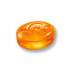 Dragué de couleur orange et au gout d'orange et menthe de chez ricola