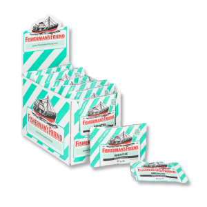 Carton gros conditionnement de fisherman's Friends menthe sans sucre