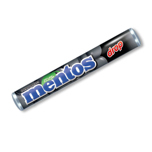 Tube de mentos réglisse qui sont des pastille à macher à la réglisse