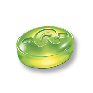 Pastille de ricola verte au menthol