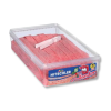 Boite tubo de bandos fraise qui sont des bandeaux acidulés au gouts de fraise