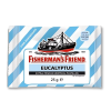 Sachet bleu et blanc de fisherman's friend à la menthe et eucalyptus sans sucre
