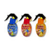 bomb spray qui sont des bonbons à vaporiser sur la langue de couleur bleu rouge et orange
