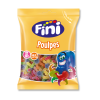 Sachet jaune de poulpe acide qui sont des bonbons multicolores en forme de poulpe acidulés
