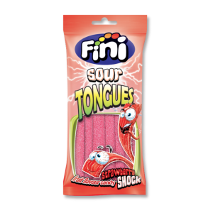 Sachet rouge de ceinture fraise qui sont des ceintures rouge acidulés au parfum de fraise