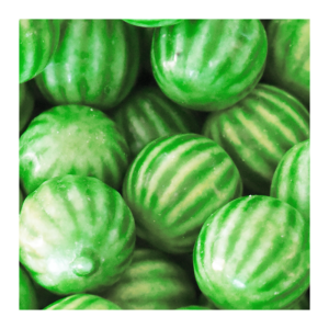 Vrac de bubble gum de chez fini à la forme et au gout de pastèques