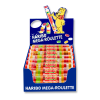 Carton présentoir de Haribo Mega Roulette qui sont des bonbons fruités