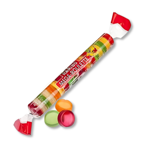 Haribo mega roulette qui sont des bonbon fruités de différentes couleurs