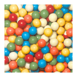 Vrac de billes de chewing-gum de couleurs