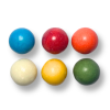Billes de chewing-gum de couleurs assorties