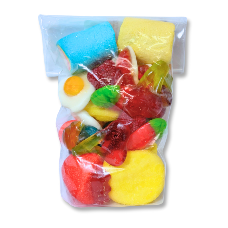 Sachet de bonbon gélifiés et guimauves