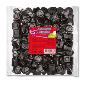 Sachet gros conditionnement de bonbons bijoux noirs réglisses