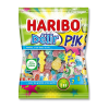 Sachet rose et jaune de délir pik de chez haribo qui est un assortiments des meilleurs bonbons acidulés de chez haribo