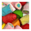 Vrac de guimauves de différentes couleurs et goûts