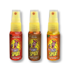 Candy spray qui sont des bonbons en spray au goût de tropical, fraise et cola