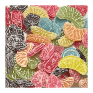Vrac de bonbons d'antan aux couleurs et goûts différents