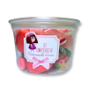 Boite transparente d'un mix à la fraise