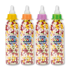 Biberon de bonbons perles en plastique transparent de plusieurs couleurs différentes