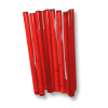 Pailles rouges de gelées à la fraise