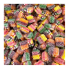 Vrac de bonbon rainbow pixel qui sont des petit cubes multicolores acidulés