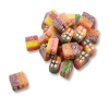 Petits cubes bonbons de rainow pixel de chez Haribo multi couleurs