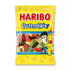 Sachet jaune de butterflies Haribo qui sont des bonbon en forme de papillons
