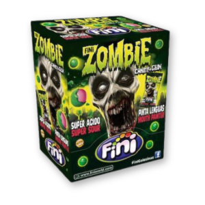 Boîte finie boom zombie, bonbons super acides qui colorent la langue