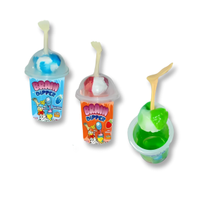 sucettes individuelles brain dipper, verte, orange et bleue