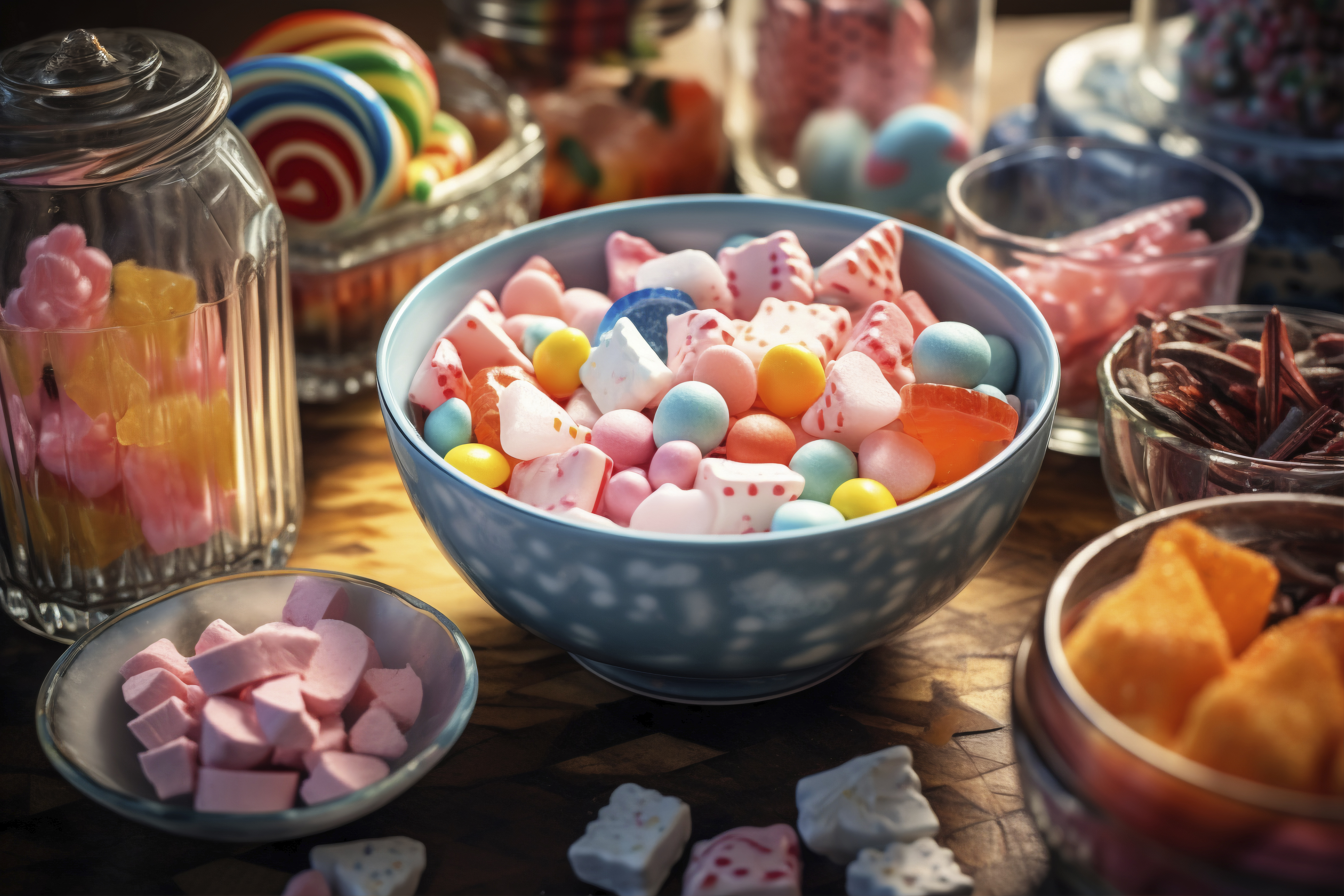 bol-jare-de-bonbons-différents-assortiment